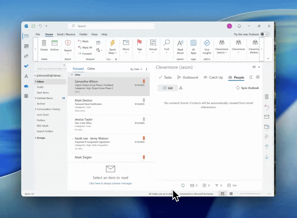 Org Chart showing team hierarchy with tasks and drag-and-drop reassignment